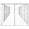 Outdoor Dog Kennel Galvanized Steel with Roof 286.5 ftÂ¬â‰¤