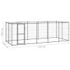Outdoor Dog Kennel Steel with Roof 130.2 ftÂ¬â‰¤