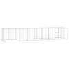 Outdoor Dog Kennel Galvanized Steel with Roof 234.4 ftÂ¬â‰¤