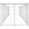Outdoor Dog Kennel Galvanized Steel with Roof 234.4 ftÂ¬â‰¤