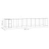 Outdoor Dog Kennel Galvanized Steel with Roof 234.4 ftÂ¬â‰¤