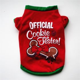 Red Christmas Style Christmas Snowman Pet Clothing Dog T-shirt (Option: )