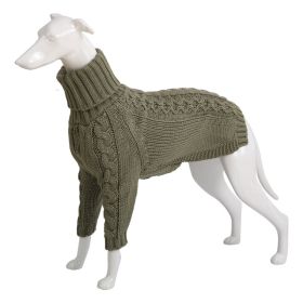 Solid High Collar Dog Sweater (Option: )