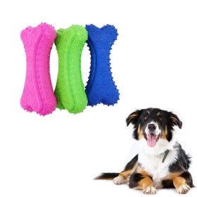 Pet TPR Rubber Toy Footprint Biscuit Dog Toy Dog Training Toy Solid Candy Color Molar Resistant Bite Cleaning Teeth (Color: PURPLE)